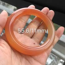 Natural jade bracelet Yunnan Yellow dragon Jade pink ice species boutique bracelet 55 6 rings new products