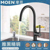 Morn hot and cold tap kitchen tap copper body high throwing single to take the rotating sink tap New Sharman GN60407