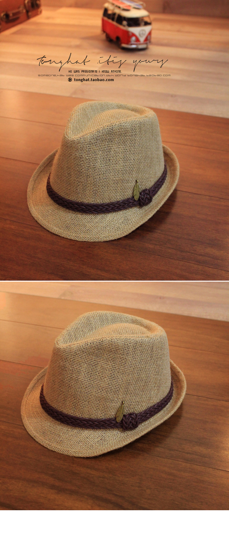 Chapeau pour homme dôme en lin - Ref 1925874 Image 22