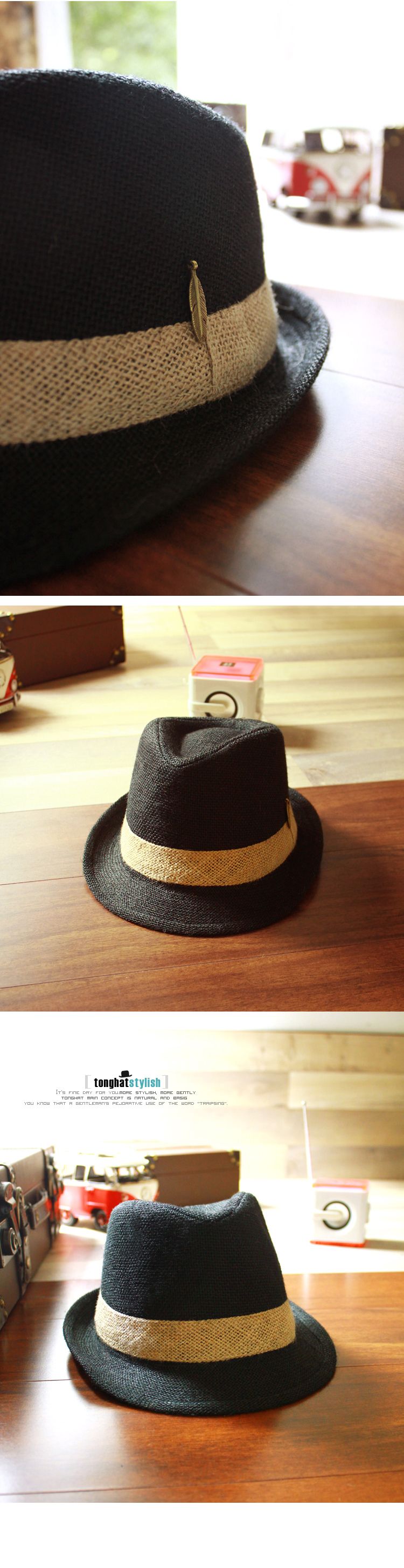Chapeau pour homme dôme en lin - Ref 1925874 Image 25
