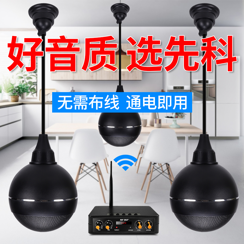 Wireless Bluetooth ceiling sound pioneer ceiling horn suspension indoor shop with suction sound set restaurant 3D surround speaker wall hanging hotels with assembled coaxial bass