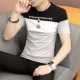Mùa hè nam ngắn tay áo thun cổ chữ V tuổi teen Mùa hè phong cách Hàn Quốc đẹp trai áo sơ mi nam nửa áo thun áo thun nam tay ngắn có cổ