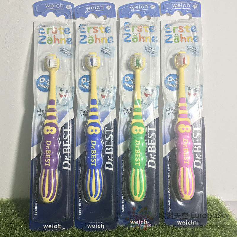 Spot German original Dr Best infant baby soft bristle toothbrush 0-2 years old for infants and young children