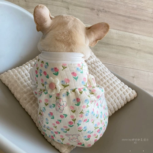 Демисезонная юбка, удерживающее тепло платье, осенний сезон, в цветочек