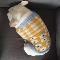 Clearance Fadou Sweater Bago Sweater Large Size Fat Dog Clothes Pet Dog Flower Sweater Fall Winter