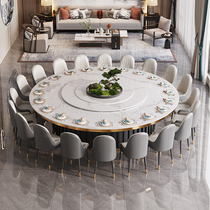 Hotel large round table electric dining table hotel banquet box restaurant club home round table slate dining table 1520 people