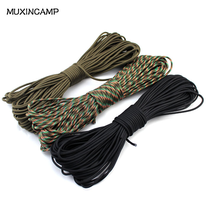Outdoor field life-saving safety rope Seven-core umbrella rope reflective colorful military umbrella rope strapping tent equipment