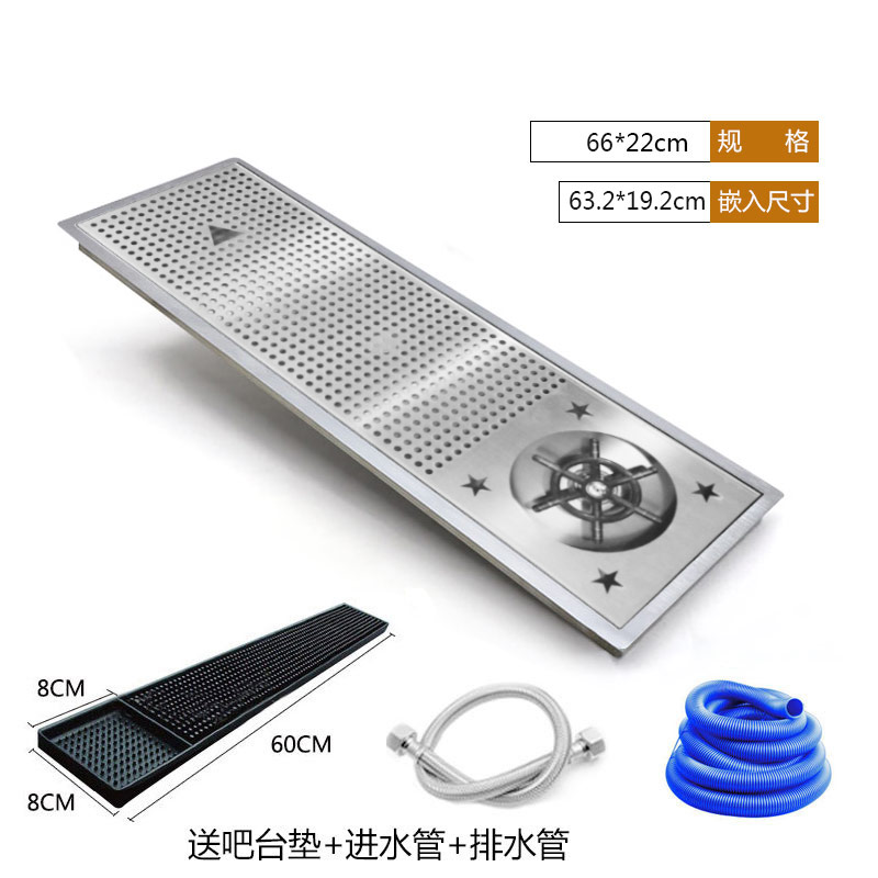 Thép không gỉ cốc rửa thanh nhúng trực tiếp uống cốc đẩy vòi cà phê thiết bị cửa hàng áp lực cao rửa chén cốc cống - Cà phê phin cà phê inox