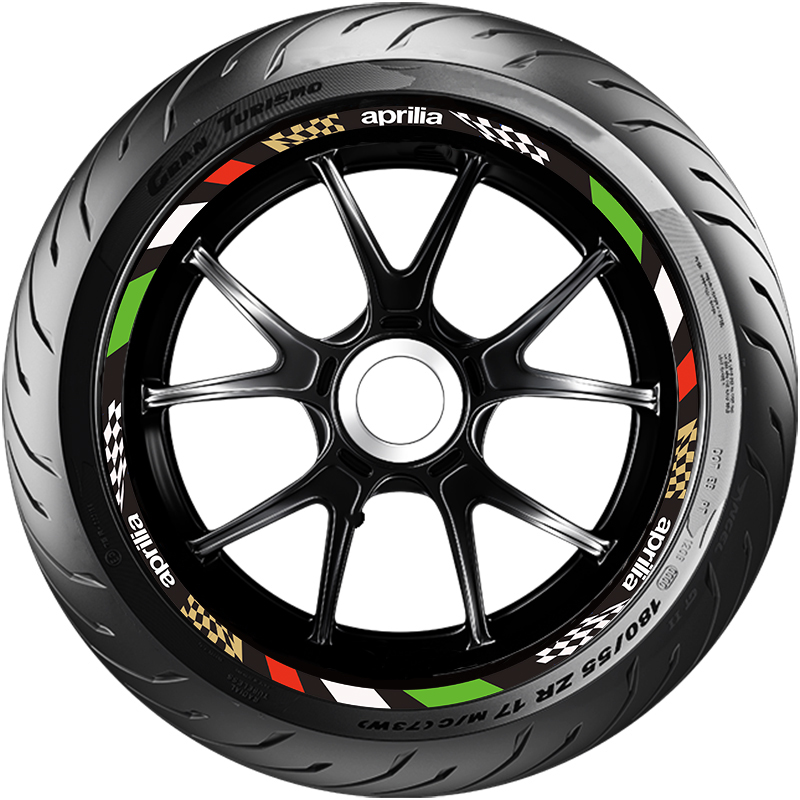 Apulia Typhoon 125150 SRMAX300 pedal locomotive retrofitted waterproof reflective hub patch applie