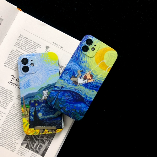 Ван Гогская картина маслом iPhone 12 Корпус мобильного телефона 13/Pro Max Apple 11 Soft Shell X/XS Full Cover XR Силиконовая 8PLUS персонализированная креативная 7p Men Se Women 12 Новая защитная обложка XSMAX Литература