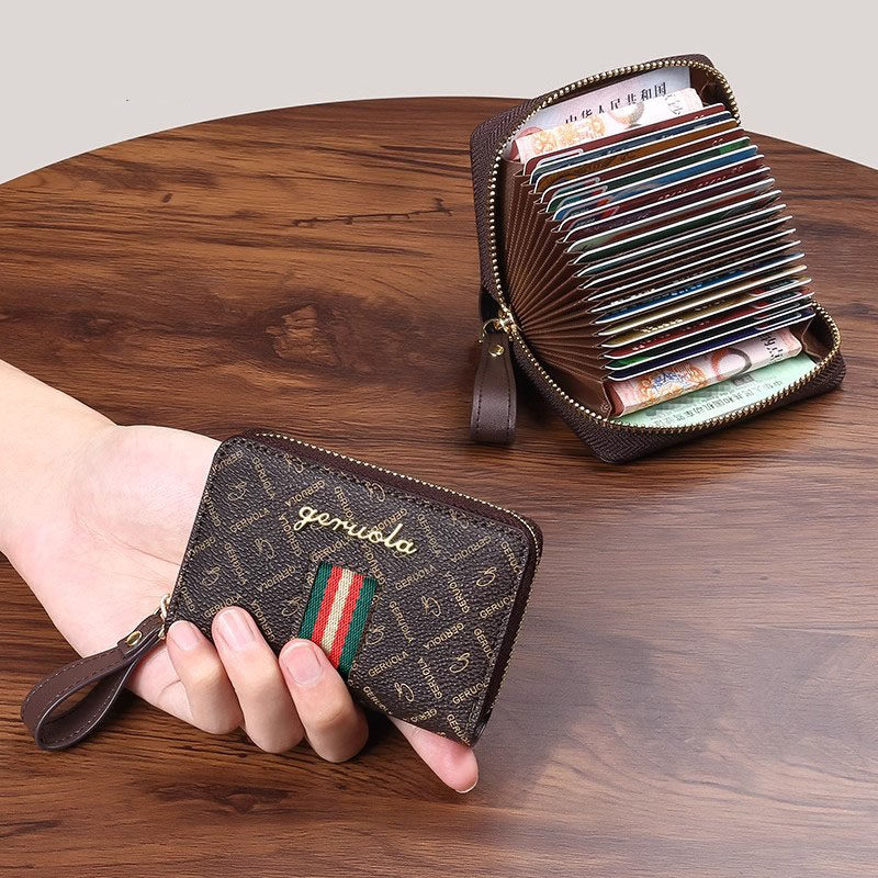 German Internet Celebrity Card Holder 2026 New Wallet Two-In-One Multi-Card Slot Anti-Degaussing Genuine Leather High-End Document Storage Bag German Internet Celebrity Card Holder 2026 New Wallet Two-In-One Multi-Card Slot Anti-Degaussing Genuine Leather High-End Document Storage Bag