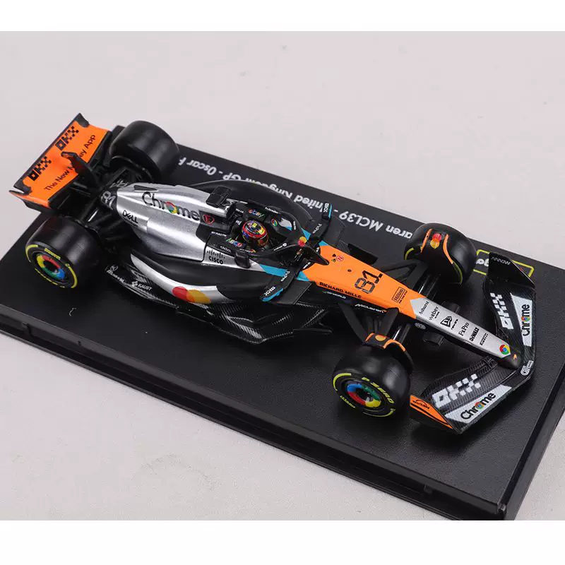 Модель гоночной машины из металла, 1:43 2025 McKay MCL39 Гран-при Великобритании F1, имитация