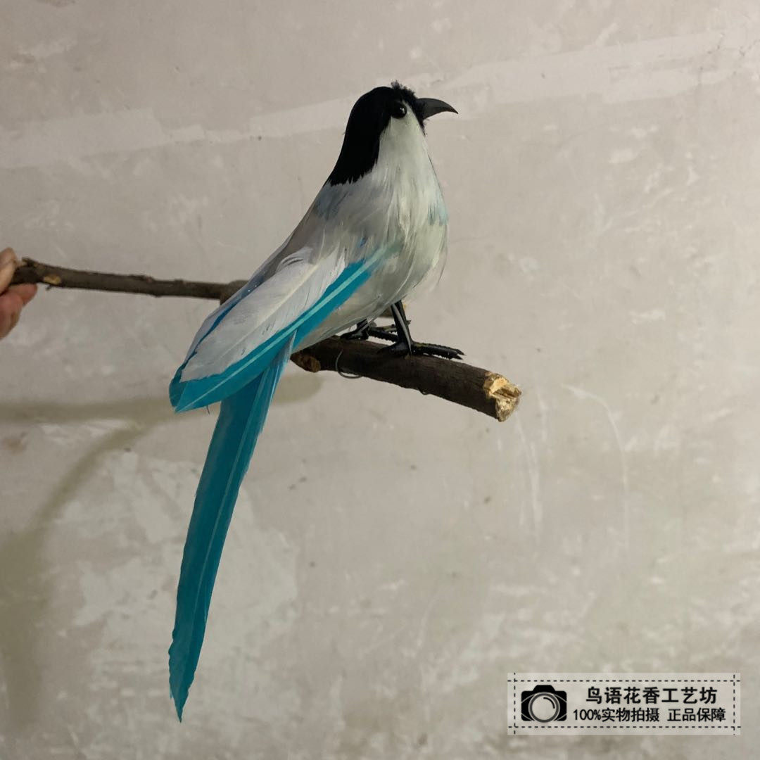 Simulated feather bird model home window and bird cage creative piece of sparrowbird hummingbird color bird decoration