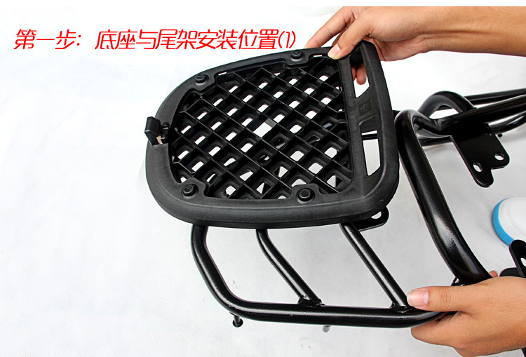 Đuôi xe máy Wan Lihao xe tay ga điện phía sau thùng xe thùng lớn công cụ lưu trữ đầy đủ mũ bảo hiểm thùng đựng đồ cho xe máy
