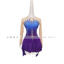 Ice dance elves custom figure skating costumes figure skating performance clothes children adult womens dress d259