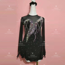 Ice dance elves custom figure skating costume figure skating performance clothes children adult womens skirt D342