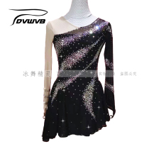 Ice dance elves custom figure skating costume figure skating performance clothes children adult womens dress d600