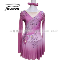 Ice dance elves custom figure skating costume figure skating performance clothes children adult womens dress s586