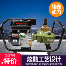 Longxin Petrol Straight Connected Drugmaker Hand Diesel Burden of Diesel Shoulder Type Sprayer Trolley Beating pump Pesticide Pump High Pressure