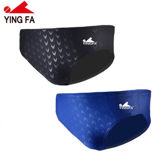Yingfa 9201 training competition racing competition competitive shark mark triangle male adult children professional swimming trunks