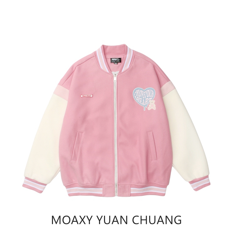 MOAXJ Original Tide Fall Winter Jacket in Mao Tweet large-size Harbour clothes baseball clothes for men and women