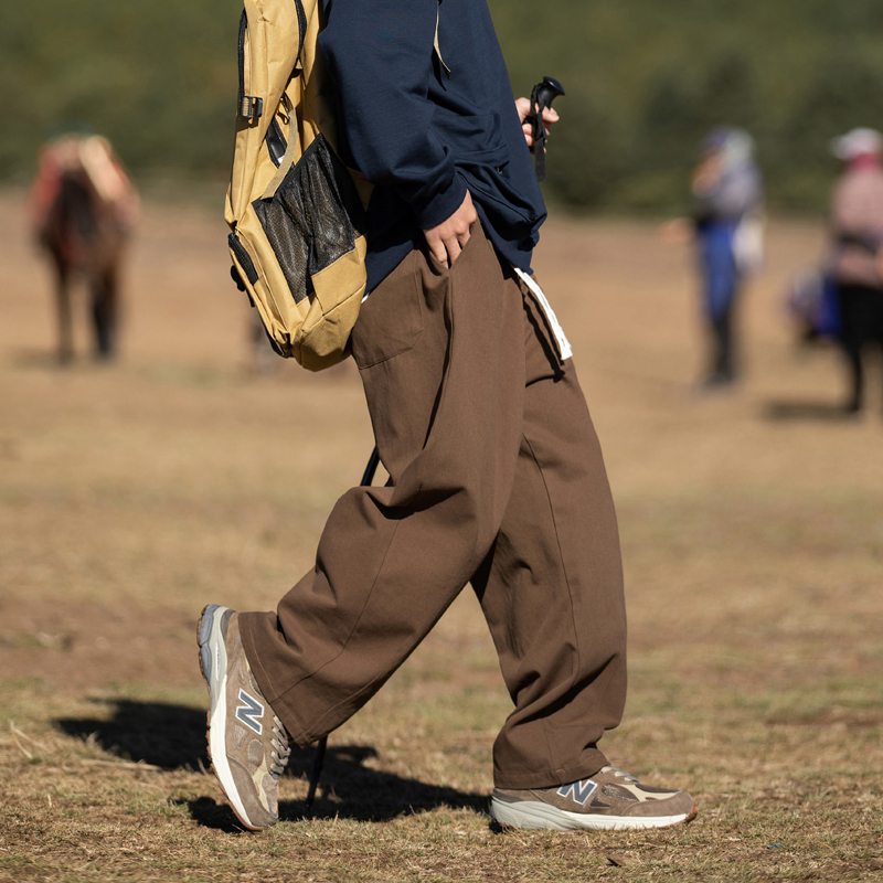 Time Plan Japanese-Style Loose Casual Pants for Men, Straight-Leg Pure Cotton 2025 Spring and Autumn New Style, Drapey Camping-Style Work Pants