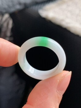 Jade ring ring ring ring 17/18 ring s178 natural a goods jade round ring plain ring burmese material jade ring