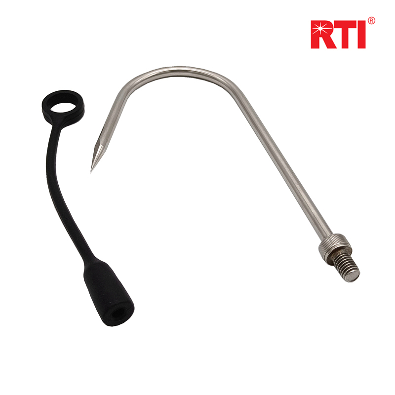 Rti Hook Head Stainless Steel Thickened 1.2m Hand Hook Fish Hook Triangular Large Fish Hook 8mm Screw Hook Fish Hook Rti Hook Head Stainless Steel Thickened 1.2m Hand Hook Fish Hook Triangular Large Fish Hook 8mm Screw Hook Fish Hook
