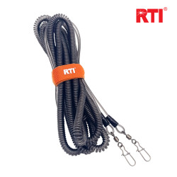 RTI Steel Wire Fail Rope High Elasticity Automatic Retractable Pole Protection Rope Fish Slider Included Steel Wire Fishing Equipment