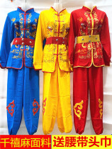 Mens and womens gong and drum clothes Drum costumes Yangge dance costumes Northeast twist Yangge performance Shaanxi waist drum clothes