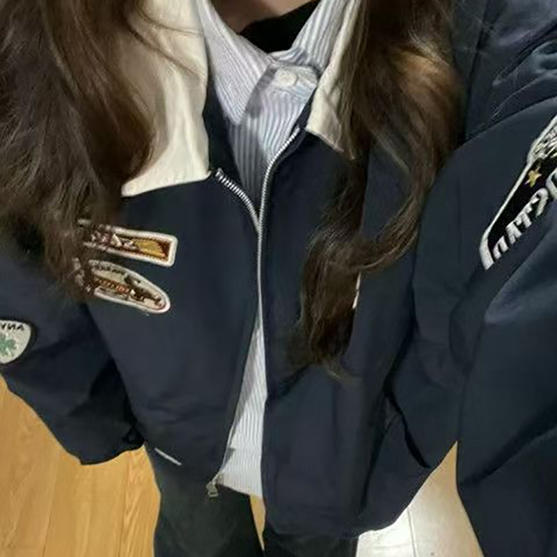 American Hip-Hop Style Jacket for Women, Sweet and Cool Trendy Brand, European and American Street Style Flight Jacket, Baseball Uniform, 2025 New Autumn Model American Hip-Hop Style Jacket for Women, Sweet and Cool Trendy Brand, European and American Street Style Flight Jacket, Baseball Uniform, 2025 New Autumn Model