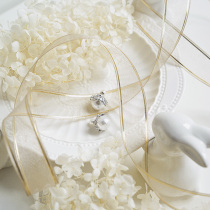 Net Red Fairy Golden Ribbon ins Wind Jewelry Nail Art Pendulum Photo Photo Background Props Room Decoration