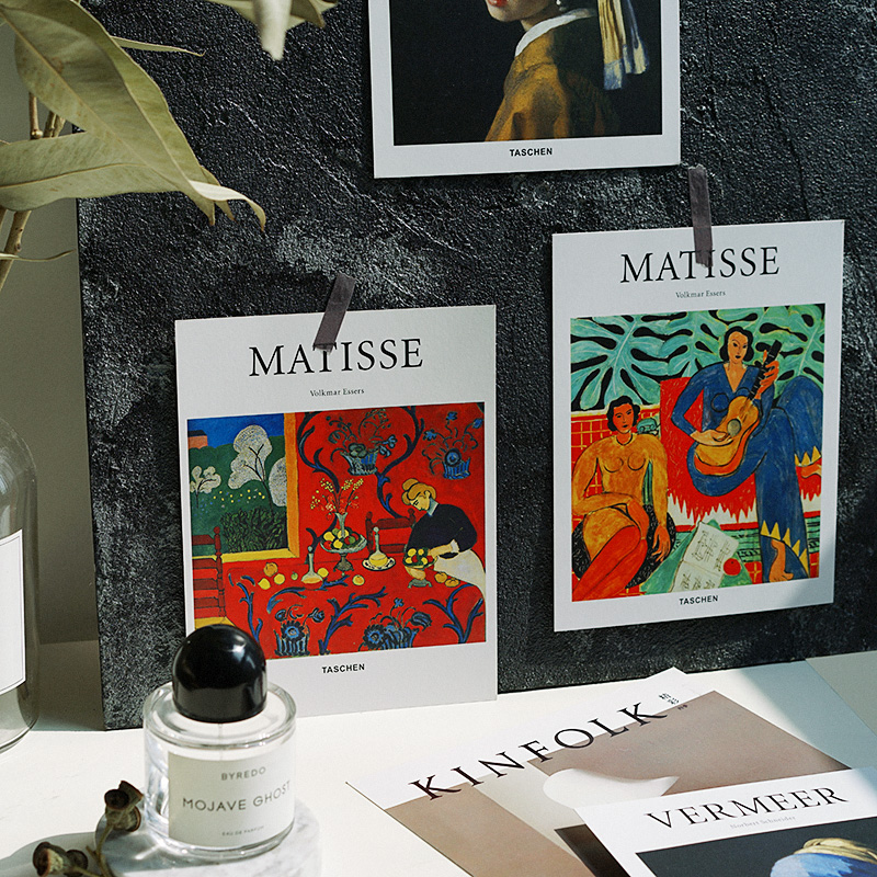 ins风油画杂志封面卡片背景纸网红照片墙拍照摄影道具房间装饰品