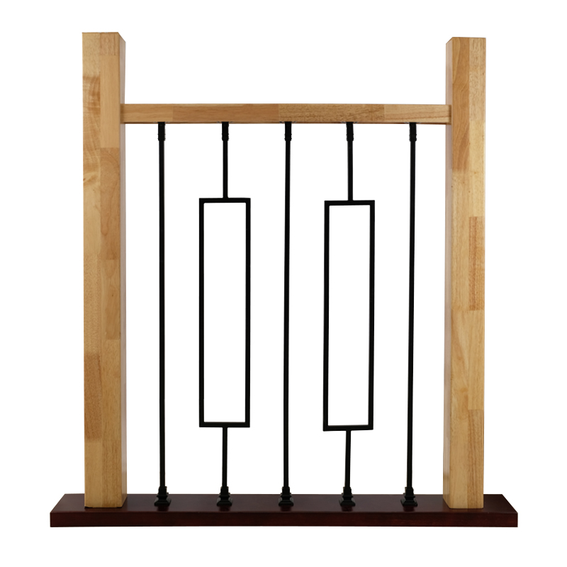 Industrial minimalist platform guardrail New Chinese weldable creative solid iron staircase lift staircase