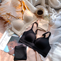 Minimalist No-scratches One-piece latex No steel ring Glossy Finish Comfort Side Closets Deep V Bra Suit Womens Underwear