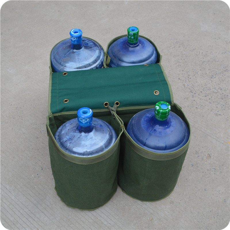 Promotional green bucket water special water delivery pocket Electric car motorcycle rear end satchel pull water storage pocket