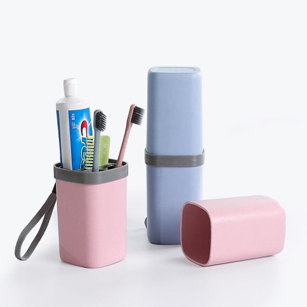 Travel outdoor toothbrush cylinder tooth cup case portable mouthwash cup toothbrushing drum mouthwash tooth cup toothbrush cup containing box