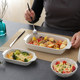 Ceramic baking mold Oven special baked rice plate cheese pizza pasta plate western food baking plate dish dish household tableware
