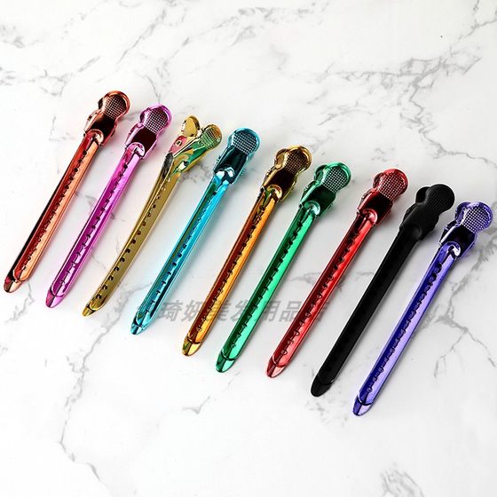 Modeling hairdressing duckbill clip positioning clip hand push corrugated clip partition hair clip hair root fluffy clip makeup artist special