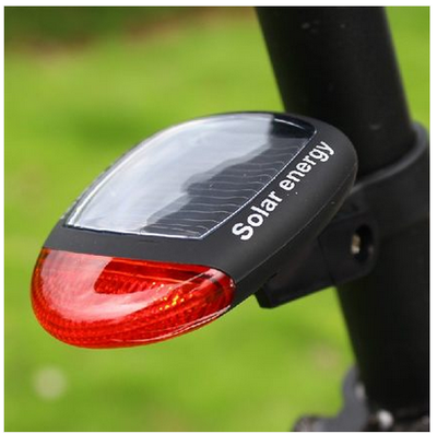 Bicycle solar eco-friendly taillights without charging Night ride warning lights Car taillights Mountain bike riding equipment