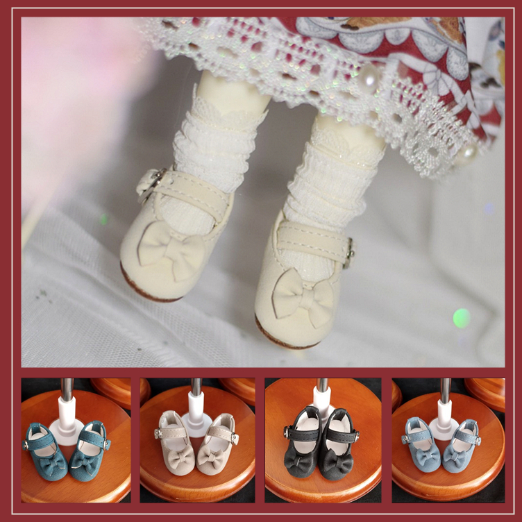 Spot (68) BJD shoes 6 sub dolls women shoes Big 6 yosd card meat imda3 0 flat leather shoes