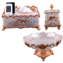 Eurostyle Paper Towel Box Creative Home Draw Paper Boxes Living-room Multifunction Remote Control Containing Box Tea Table Napkin Box