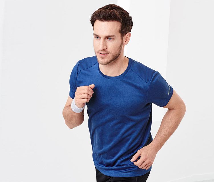 Người đàn ông của Đức nhanh khô thể thao ngắn tay t-shirt thoáng khí wicking chạy đào tạo t-shirt áo thun tập gym nam
