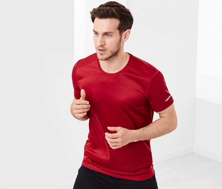 Người đàn ông của Đức nhanh khô thể thao ngắn tay t-shirt thoáng khí wicking chạy đào tạo t-shirt