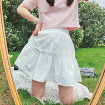 Branch small bud 2022 spring and summer Japanese cute girl high waist pure cotton lined cake skirt short skirt skirt