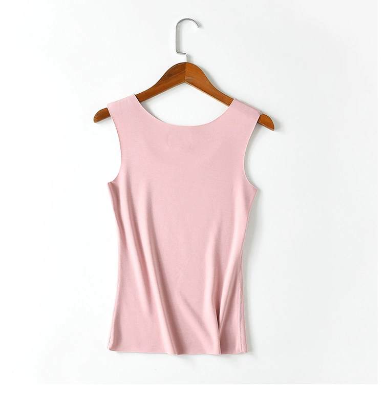 Fever nhung mùa thu và mùa đông dày cotton vest nữ cotton kích thước lớn không tay vest không có dấu vết đáy áo quần áo nữ