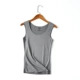 Fever nhung mùa thu và mùa đông dày cotton vest nữ cotton kích thước lớn không tay vest không có dấu vết đáy áo quần áo nữ