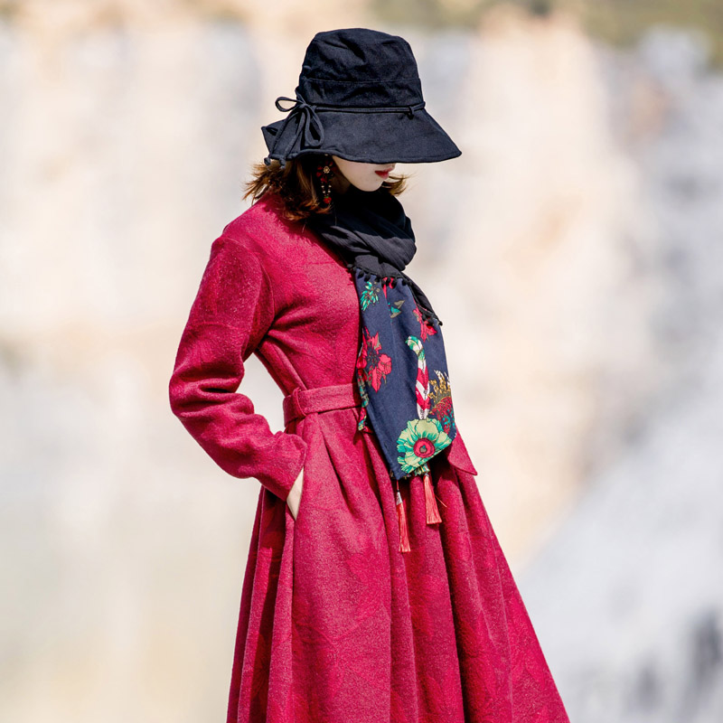 Vying as an art retro light core suede hat lady autumn winter new sunhat wide brim casual 100 lap lace fisherman hat