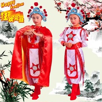 New Hua Mulan childrens drum suit Xiaohuadan opera performance costume female soldier clothing Mu Guiying costume costume costume