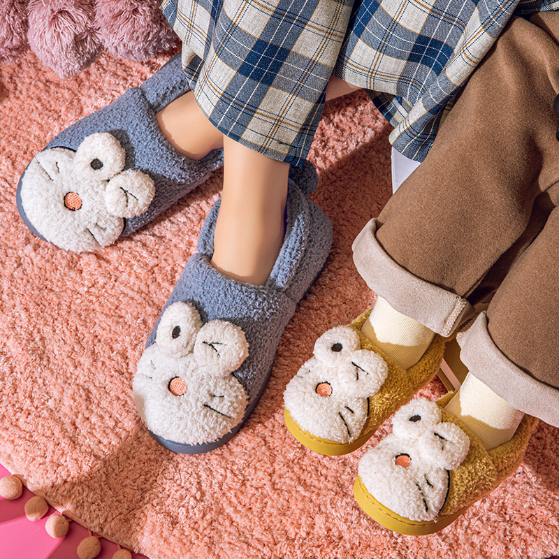 Cotton Slippers Children Bag Heel Warm Cartoon Cute Children Indoor cotton slippers Home Cotton Shoe lovers 